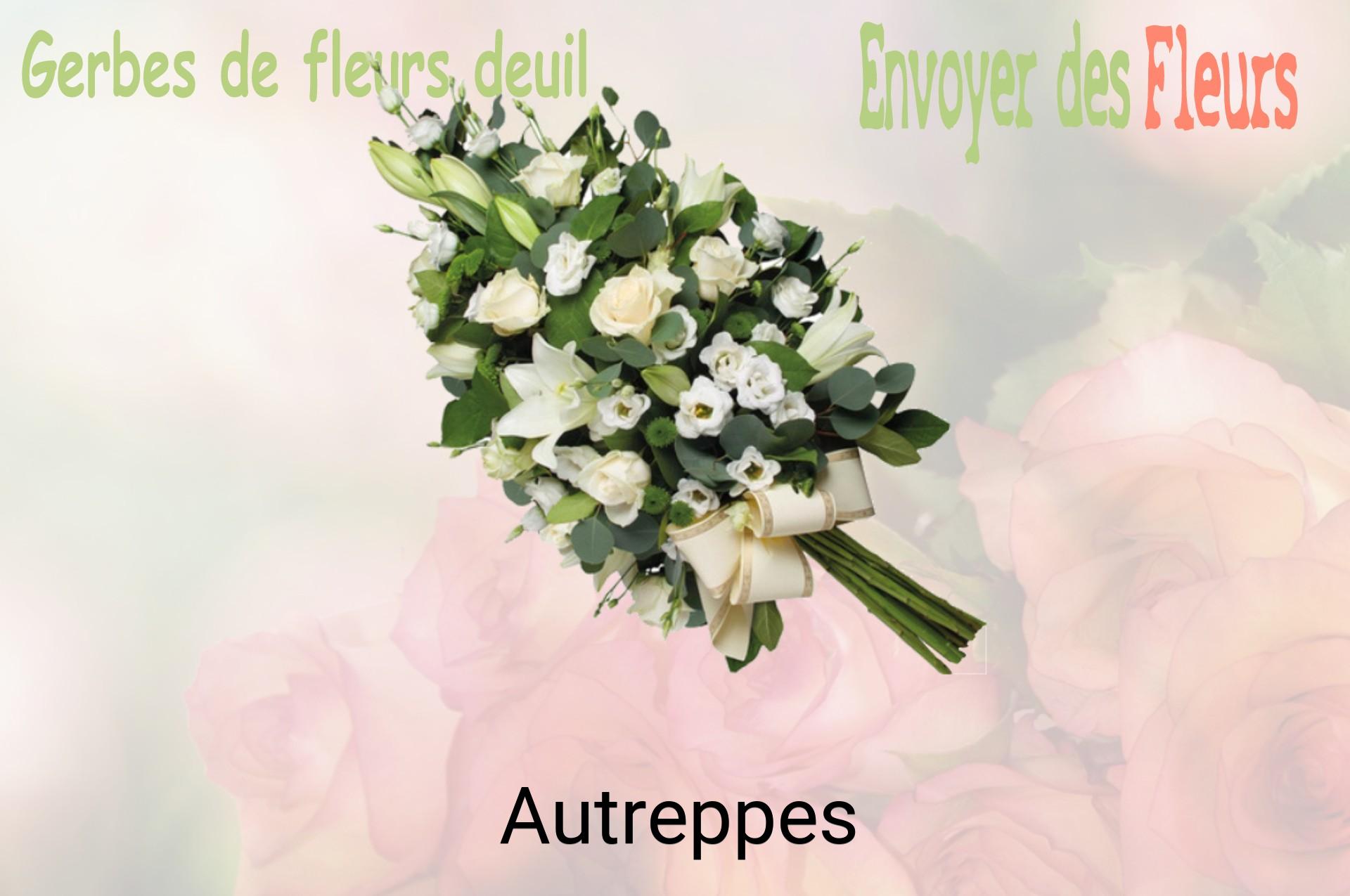 Gerbe de fleurs de deuil livrée à Autreppes